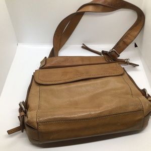 FOSSIL Women's Brown Leather Crossbody Shoulder Ba